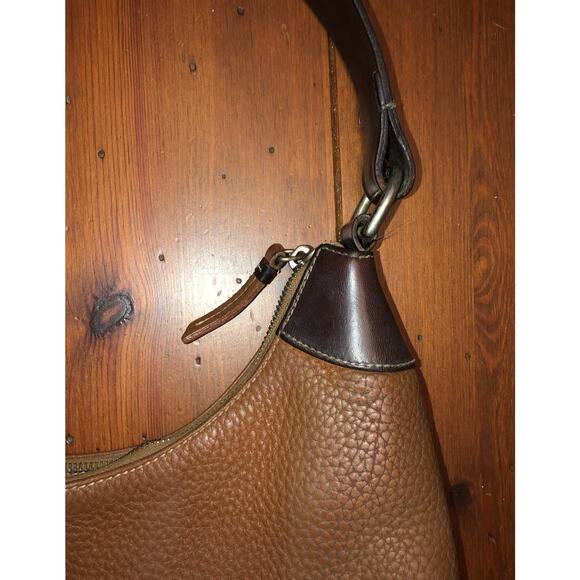 Dooney & Bourke bag shoulder bag Cognac pebbled leather - Picture 5 of 12